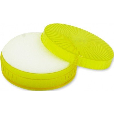 Boite épongette jaune pour ardoise diamètre 65mm