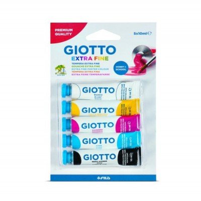 Blister de 5 tubes de gouache GIOTTO