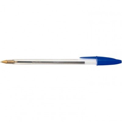 Stylo bille Bic Cristal pointe moyenne bleu.