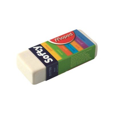 Gomme SOFTY avec fourreau carton, sous cellophane