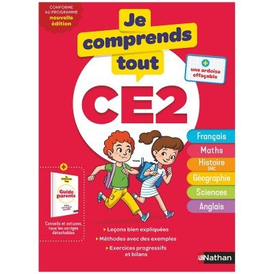 Cahier je comprends tout de NATHAN toutes les matières CE2