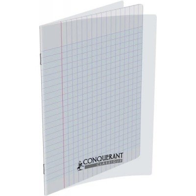 CAHIER CONQUERANT 7 AGRAFE 170x220 192P 70G SEYES POLYPRO INCOLORE
