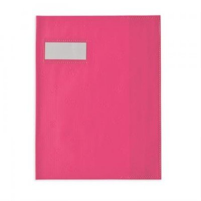 OXFORD Protège-Cahier SMS 17x22cm PVC Opaque 12/100ème Rose