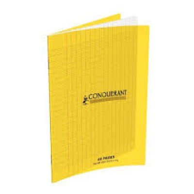 CAHIER AGRAFE 240X320 POLYPRO JAUNE 90G 48P SEYES CLASSIQUE